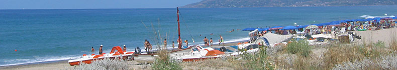 Una veduta della spiaggia di Ascea
